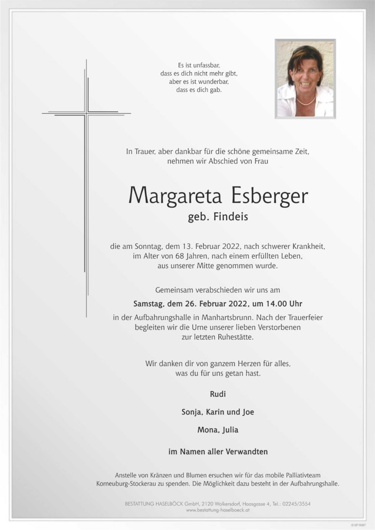 Esberger_Margareta_Manhartsbrunn_Parte_Bestattung_Haselböck