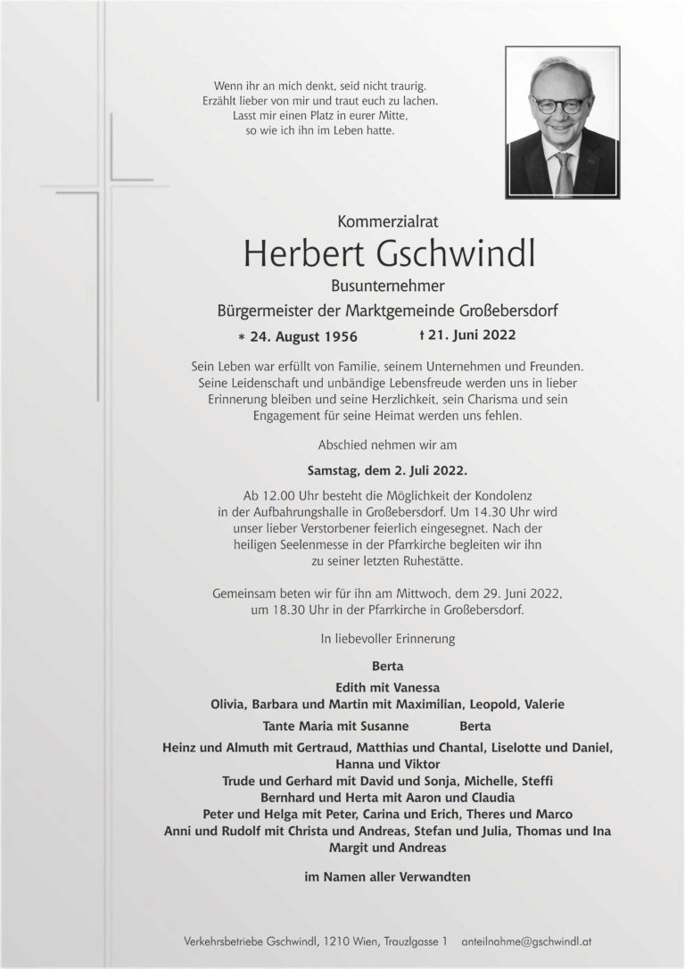 Gschwindl_Herbert_Parte_Großebersdorf_Bestattung_Haselböck