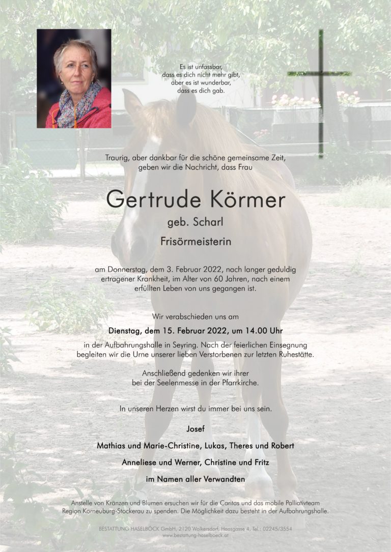 Körmer_Gertrude_Seyring_Parte_Bestattung_Haselböck