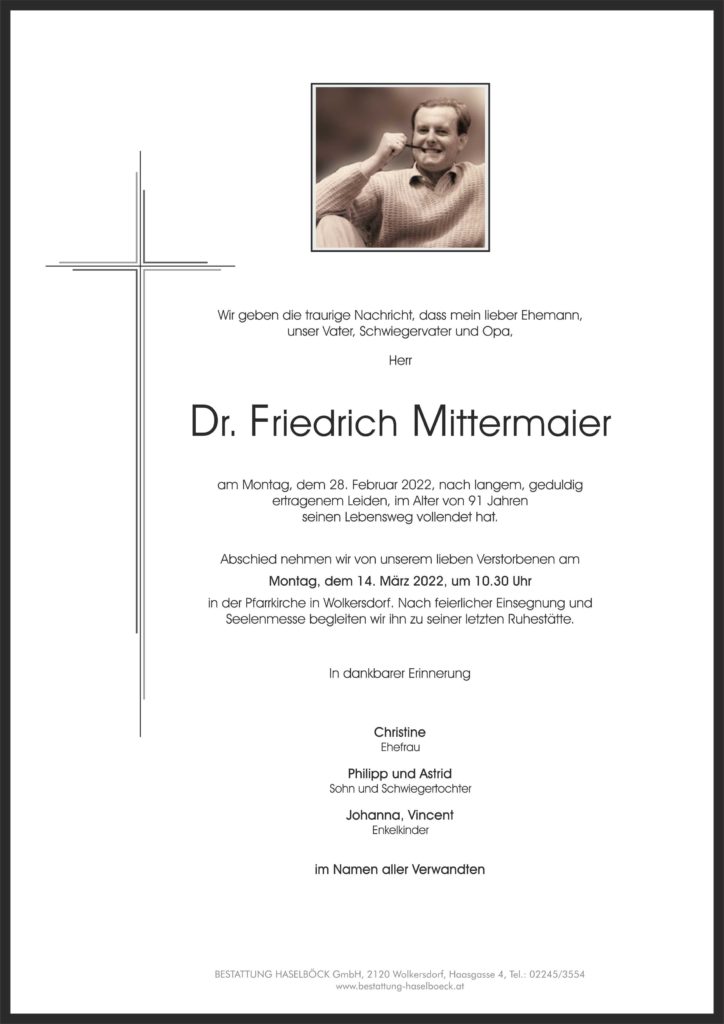 Mittermaier_Friedrich_Parte_Bestattung_Haselböck