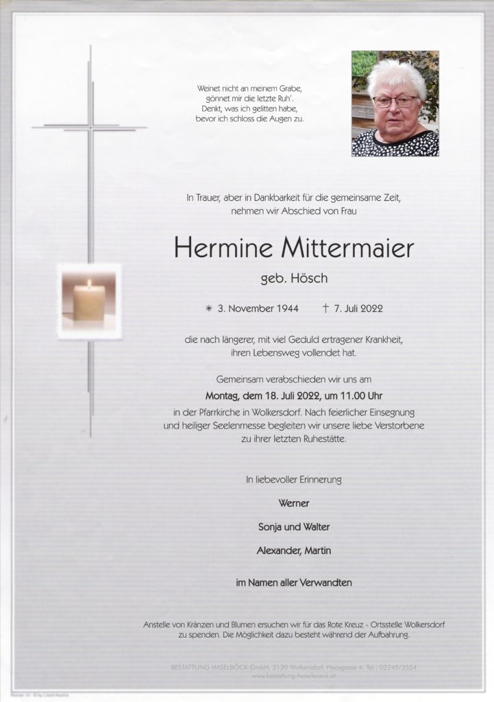Mittermaier_Hermine_Parte_Bestattung_Haselböckjpg
