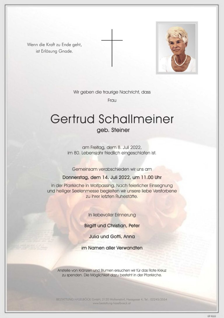 Schallmeiner_Gertrud_Wolfpassing_Parte_Bestattung_Haselböck