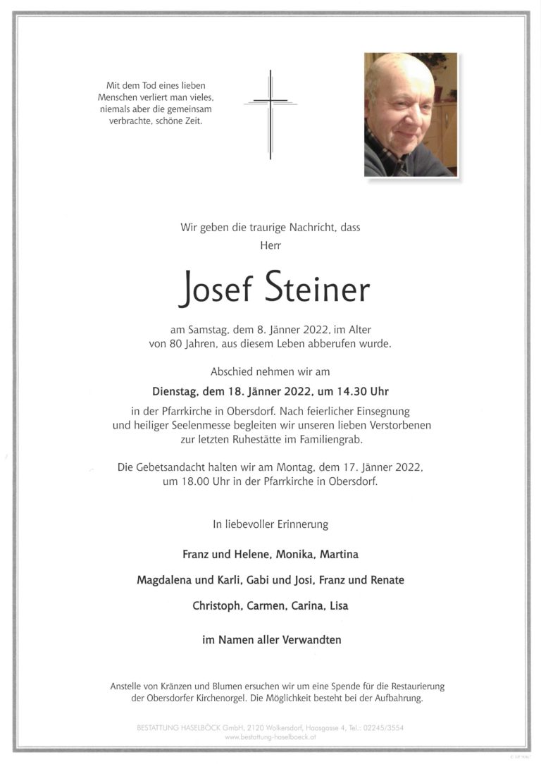 Steiner_Josef_Parte_Bestattung_Haselböck