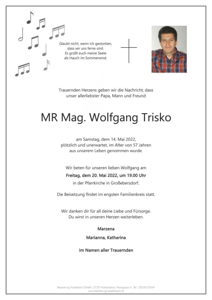 Trisko_Wolfgang_Großebersdorf_Parte_Bestattung_Haselböck