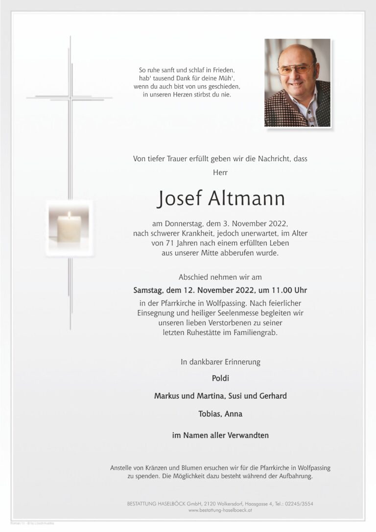 Altmann_Josef_Wolfpassing_Parte_Bestattung_Haselböck