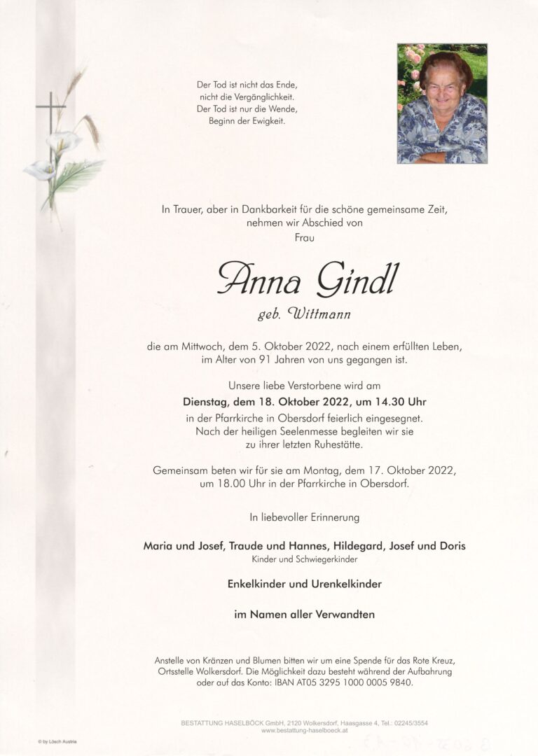 Gindl_Anna_Parte_Obersdorf_Bestattung_Haselböck