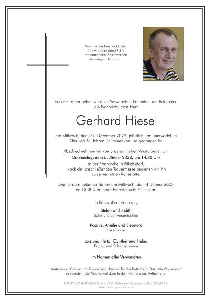 Hiesel_Gerhard_Pillichsdorf_Parte_Bestattung_Haselböck