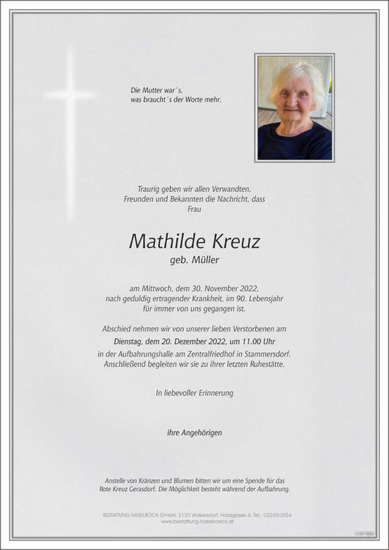 Kreuz_Mathilde_Stammersdorf_Bestattung_Haselböck