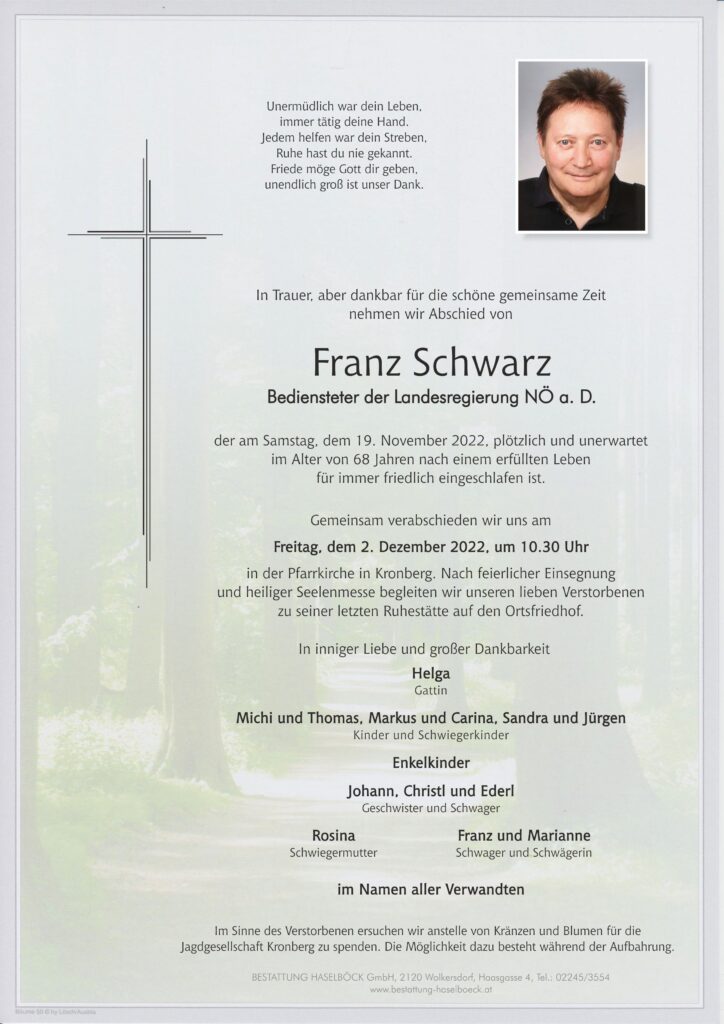 Schwarz_Franz_Kronberg_Parte_Bestattung_Haselböck
