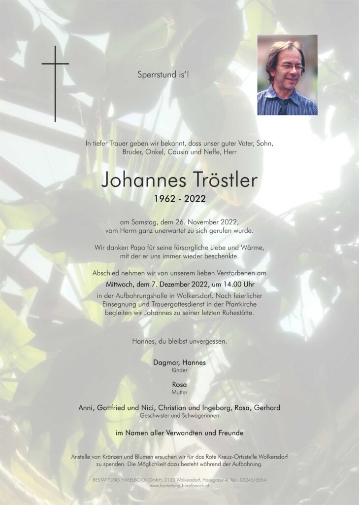 Tröstler_Johannes_Parte_Bestattung_Haselböck