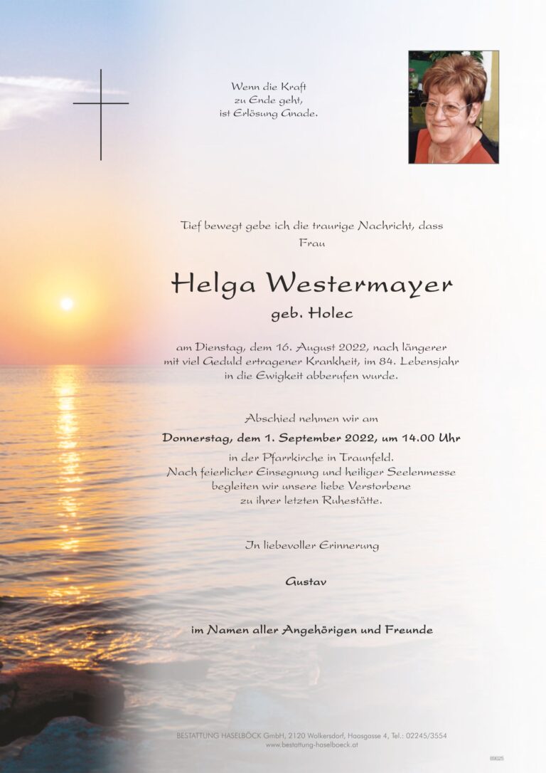 Westermayer_Helga_Parte_Bestattung_Haselböck
