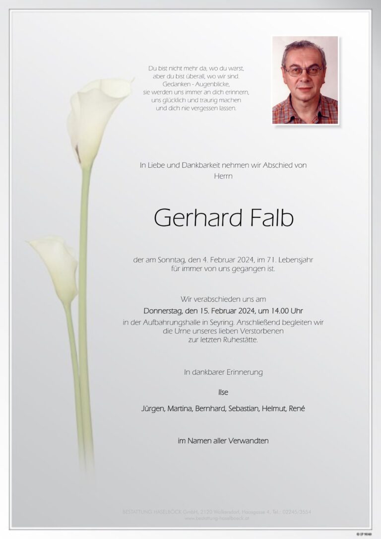 Falb_Gerhard_Parte_Bestattung_Haselböck_Seyring