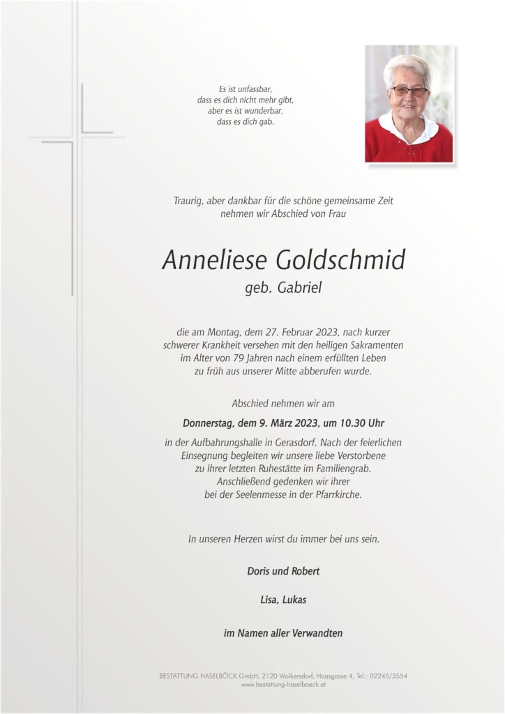 Goldschmid_Anneliese_Gerasdorf_Parte_Bestattung_Haselböck