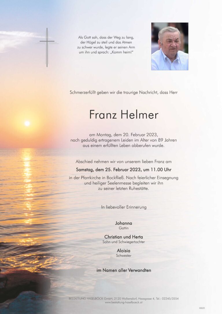 Helmer_Johann_Parte_Bockfließ_Bestattung_Haselböck