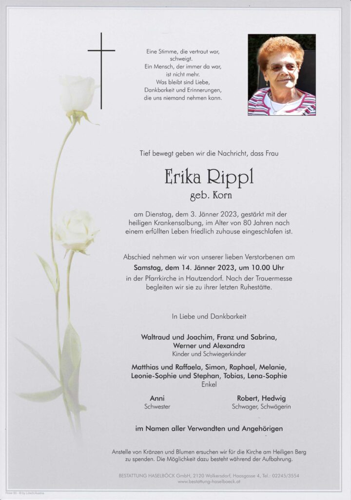 Rippl_Erika_Parte_Bestattung_Haselböck_Hautzendorf