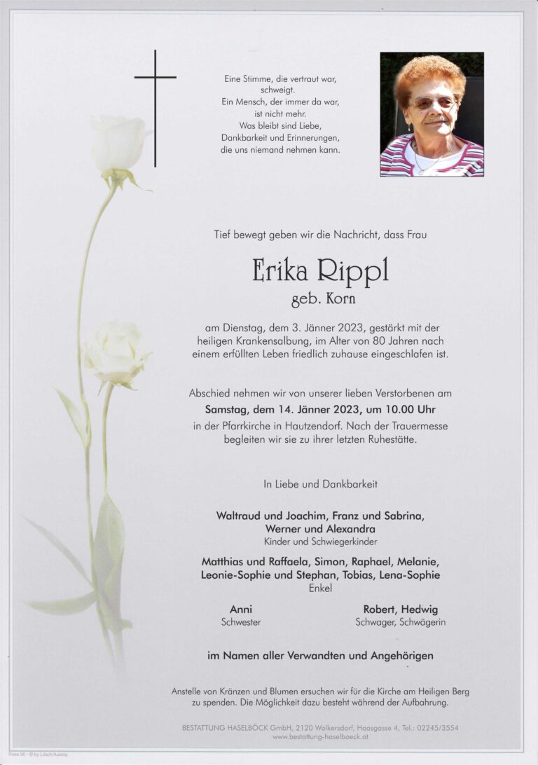 Rippl_Erika_Parte_Bestattung_Haselböck_Hautzendorf