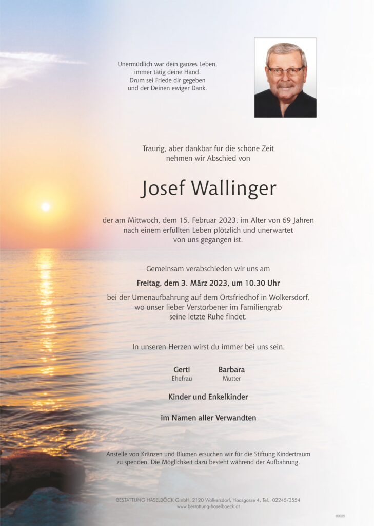 Wallinger_Josef_Wolkersdorf_Parte_Bestattung_Haselboeck
