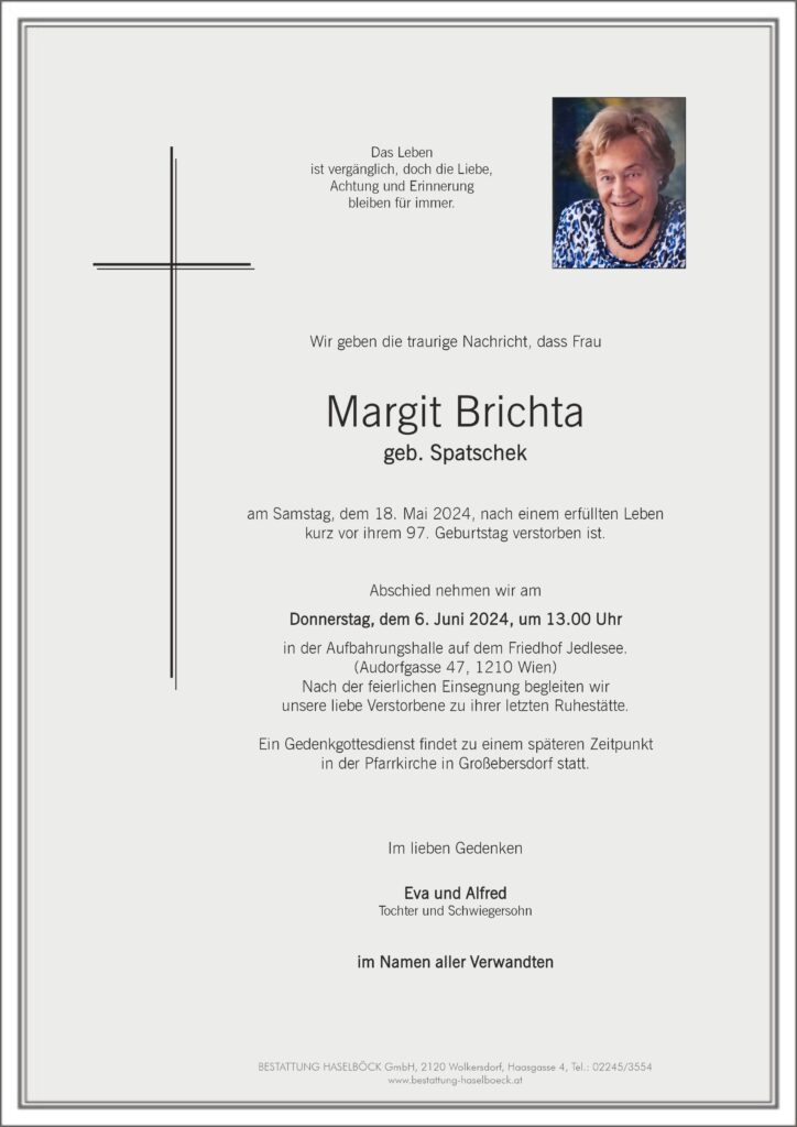 Brichta_Margarethe_Parte_Bestattung_Haselböck