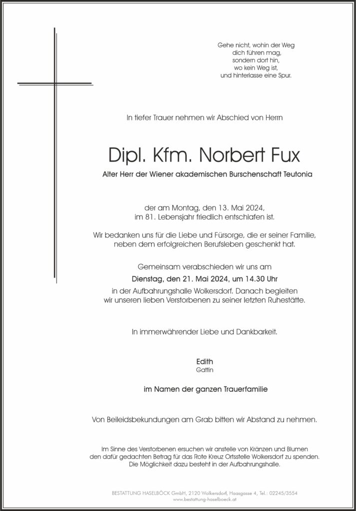 Fux_Norbert_Parte_Bestattung_Haselböck