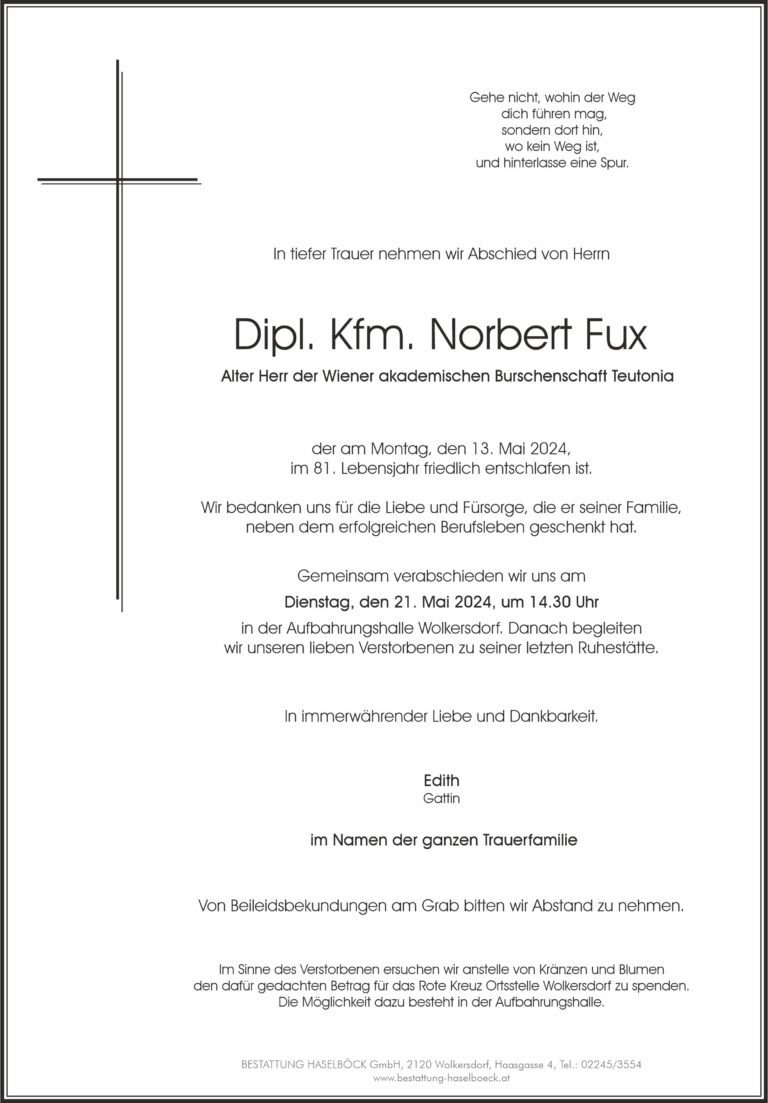 Fux_Norbert_Parte_Bestattung_Haselböck