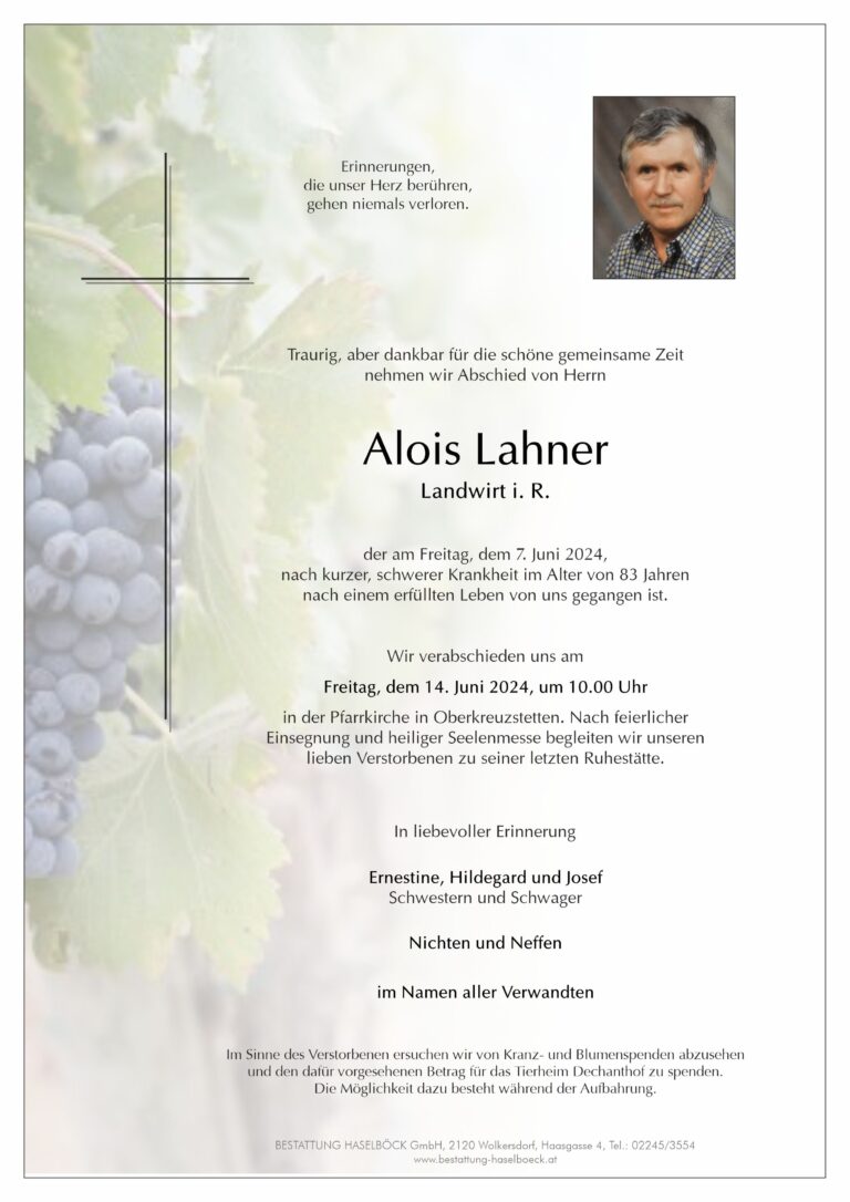 Lahner_Alois_Oberkreuzstetten_Parte_Bestattung_Haselböck