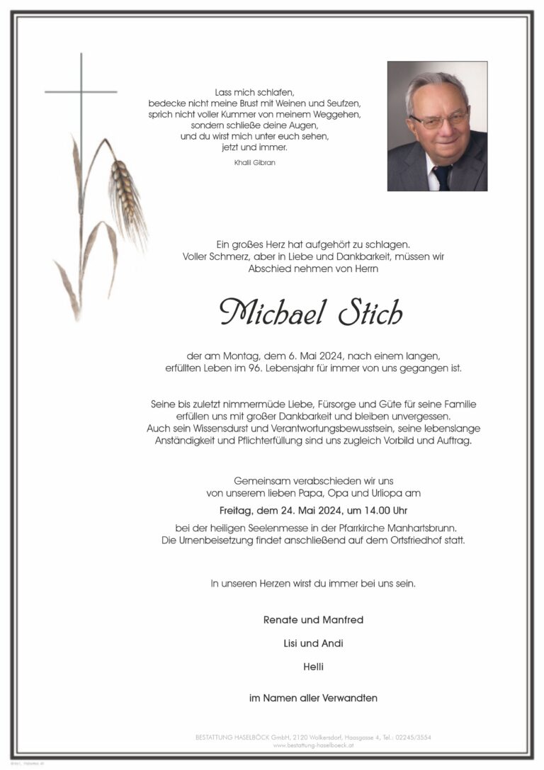 Stich_Michael_Parte_Manhartsbrunn_Bestattung_Haselböck