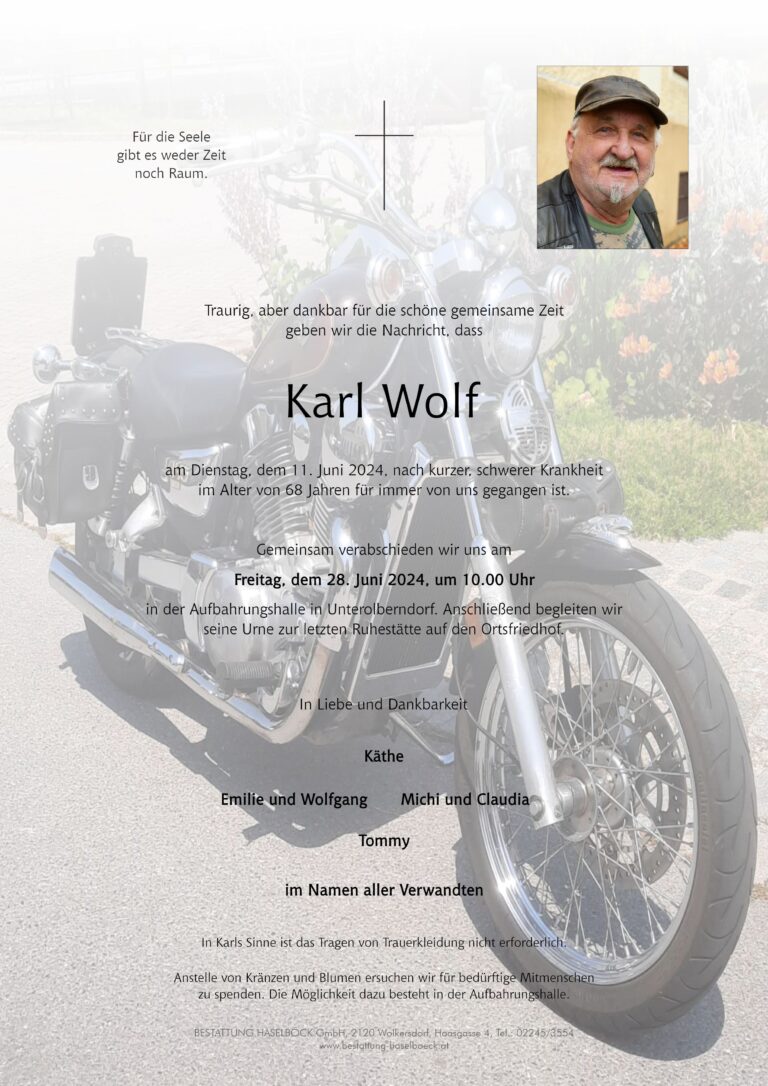 Wolf_Karl_Unterolberndorf_Parte_Bestattung_Haselböck