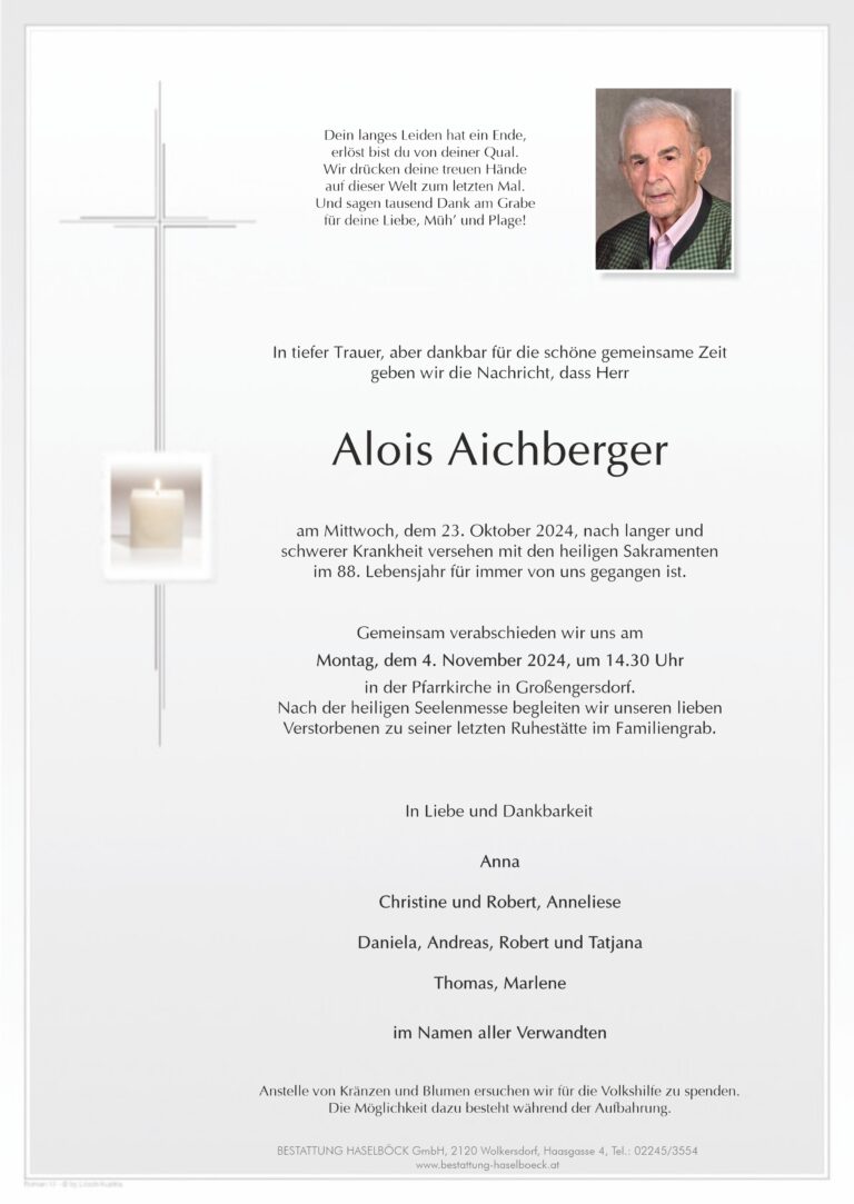 Aichberger_Alois_Großengersdorf_Parte_Bestattung_Haselboeck