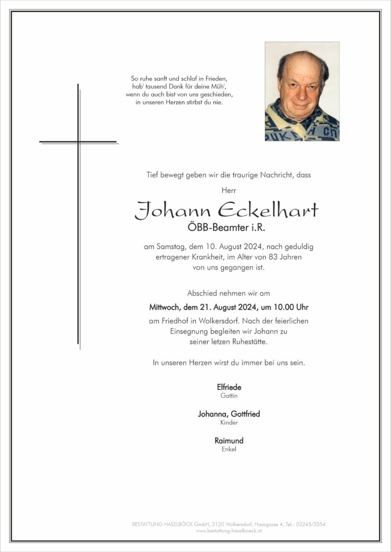 Eckelhart_Johann_Parte_Wolkersdorf_Bestattung_Haselböck
