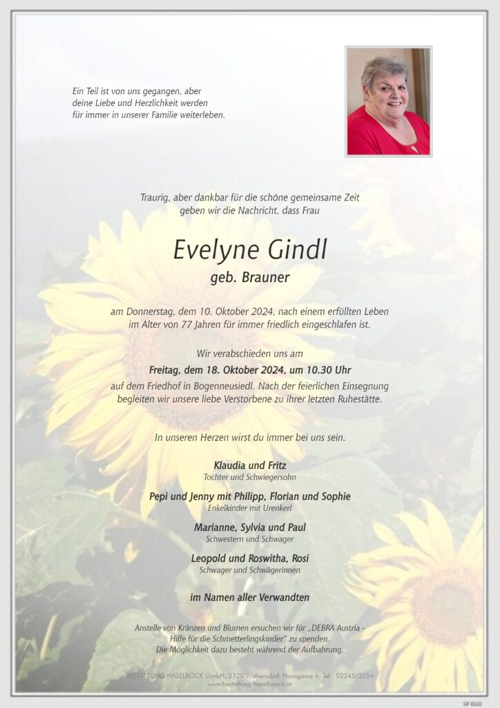 Gindl_Evelyne_Bogenneusiedl_Parte_Bestattung_Haselboeck