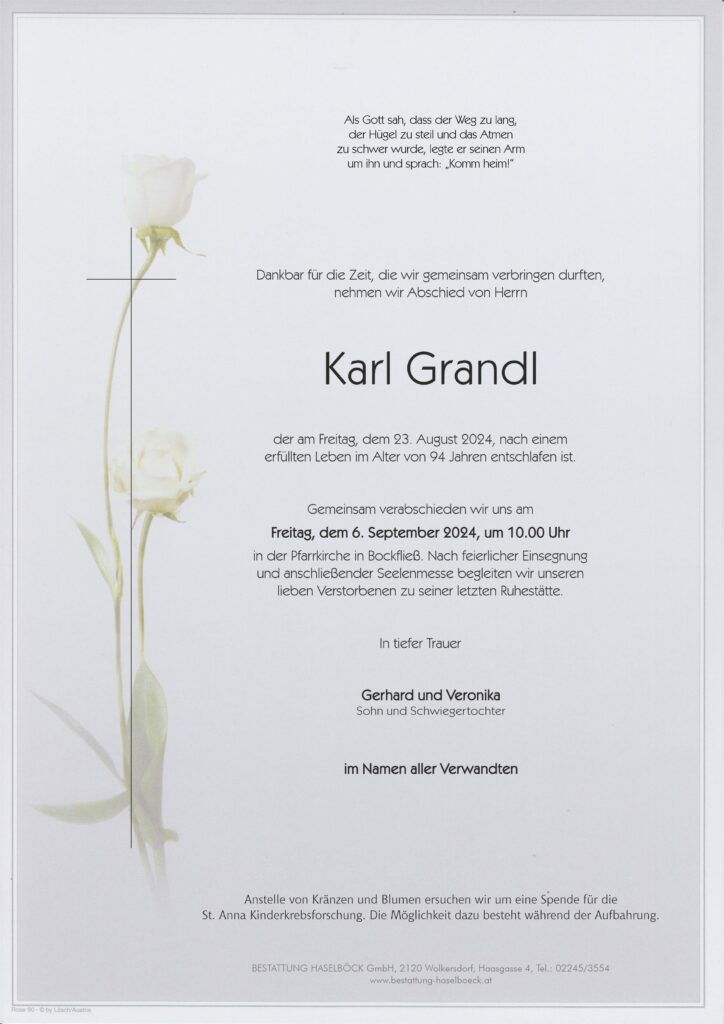 Grandl_Karl_Bockfließ_Parte_Bestattung_Haselböck
