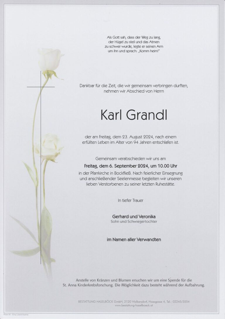 Grandl_Karl_Bockfließ_Parte_Bestattung_Haselböck