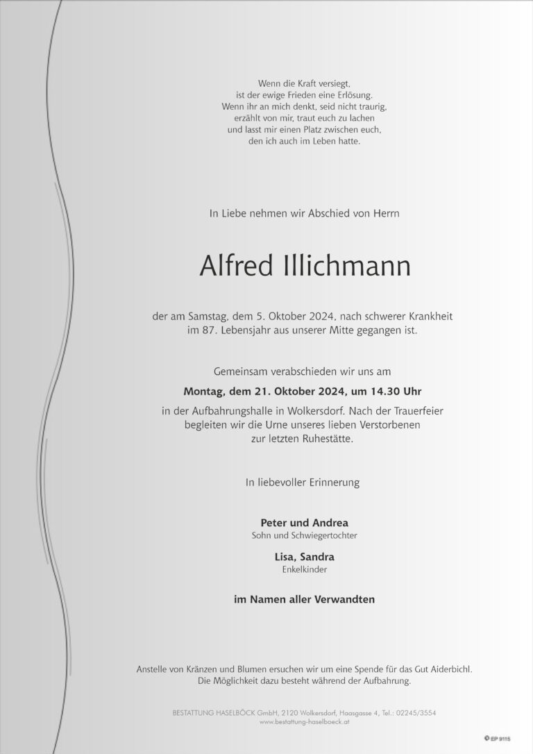 Illichmann_Alfred_Wolkersdorf_Parte_Bestattung_Haselböck