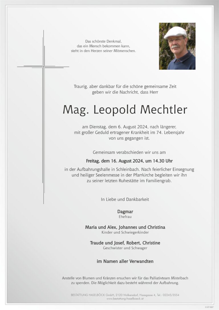 Mechtler_Leopold_Schleinbach_Parte_Bestattung_Haselböck