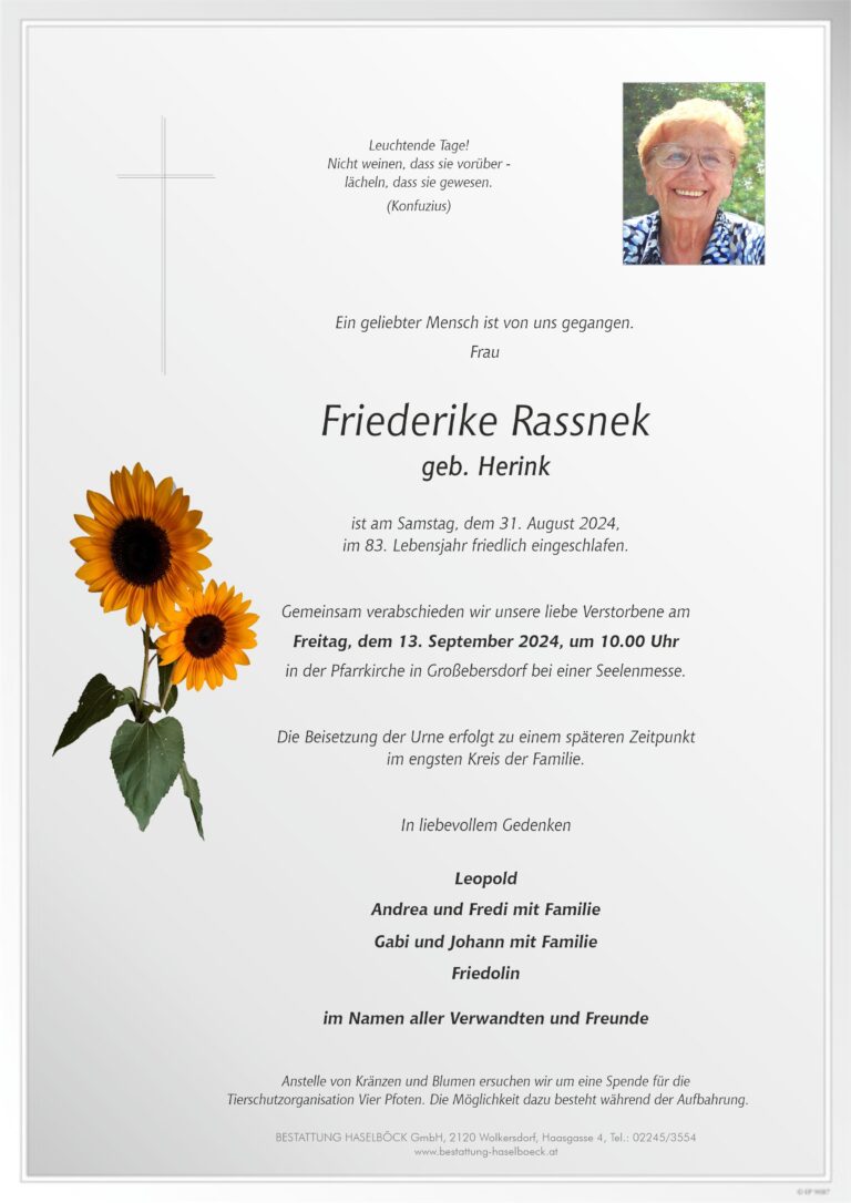 Rassnek_Friederike_Großebersdorf_Parte_Bestattung_Haselböck