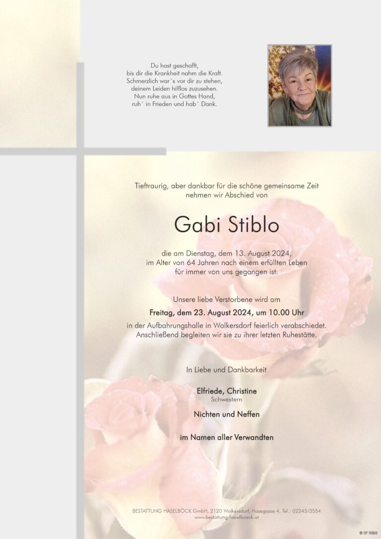 Stiblo_Gabriele_Wolkersdorf_Parte_Bestattung_Haselböck