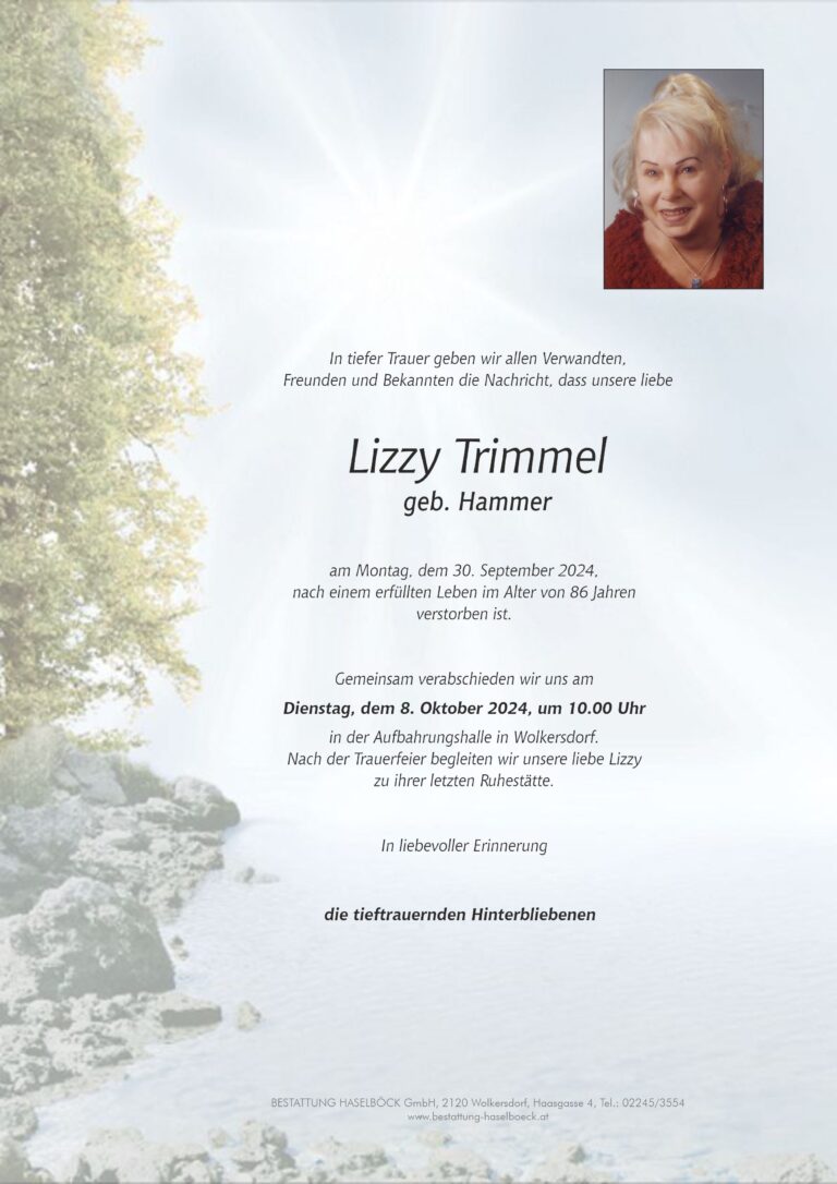 Trimmel_Liselotte_Wolkersdorf_Parte_Bestattung_Haselböck