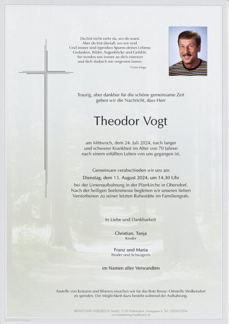 Vogt_Theodor_Obersdorf_Parte_Bestattung_Haselböck