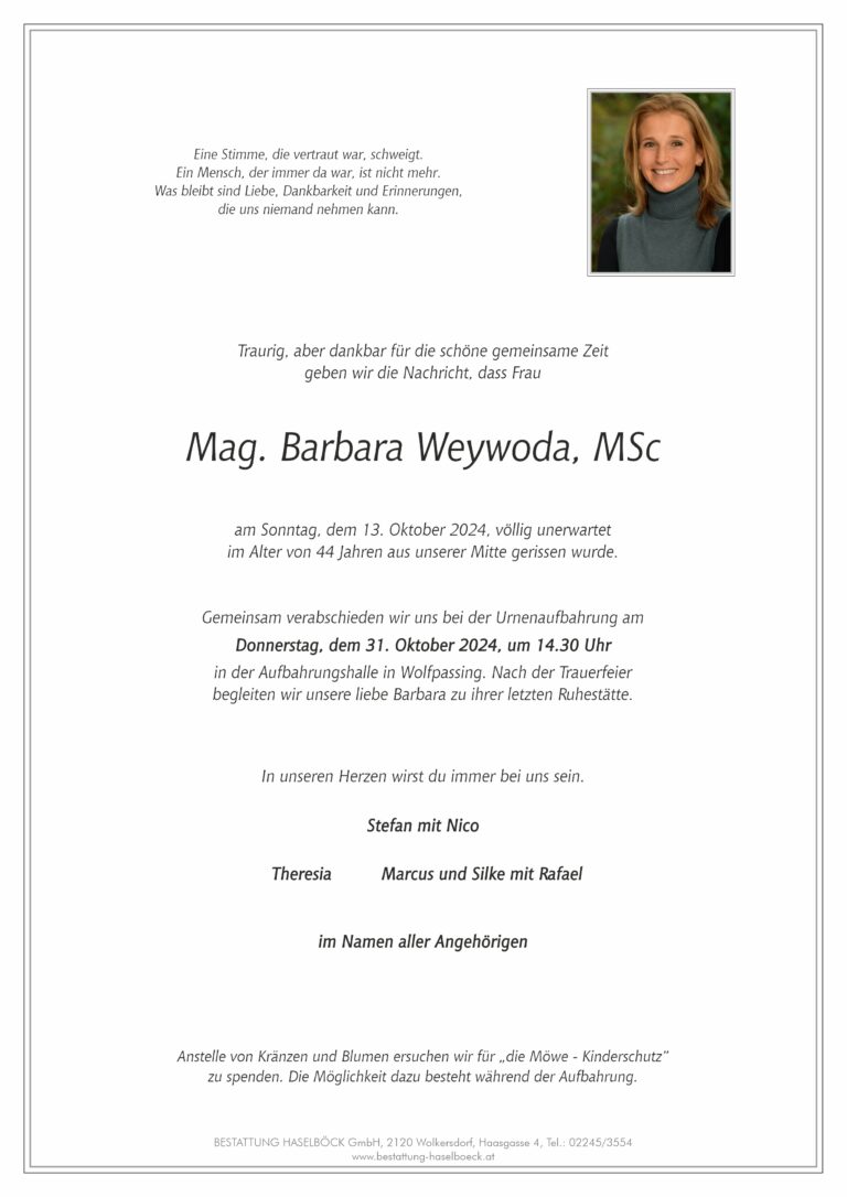 Weywoda_Barbara_Wolfpassing_Parte_Bestattung_Haselboeck