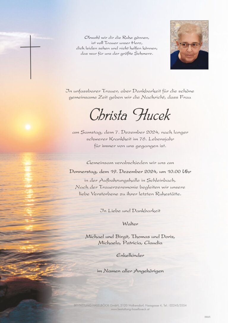 Hucek_Christa_Parte_Schleinbach_Bestattung_Haselböck