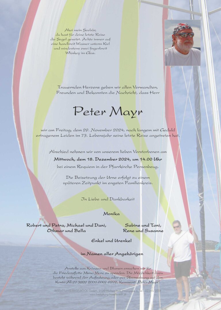 Mayr_Peter_Wolkersdorf_Bestattung_Haselböck
