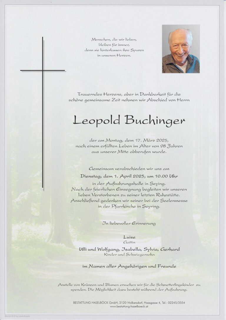 Buchinger_Leopold_Parte_Seyring_Bestattung_Haselböck