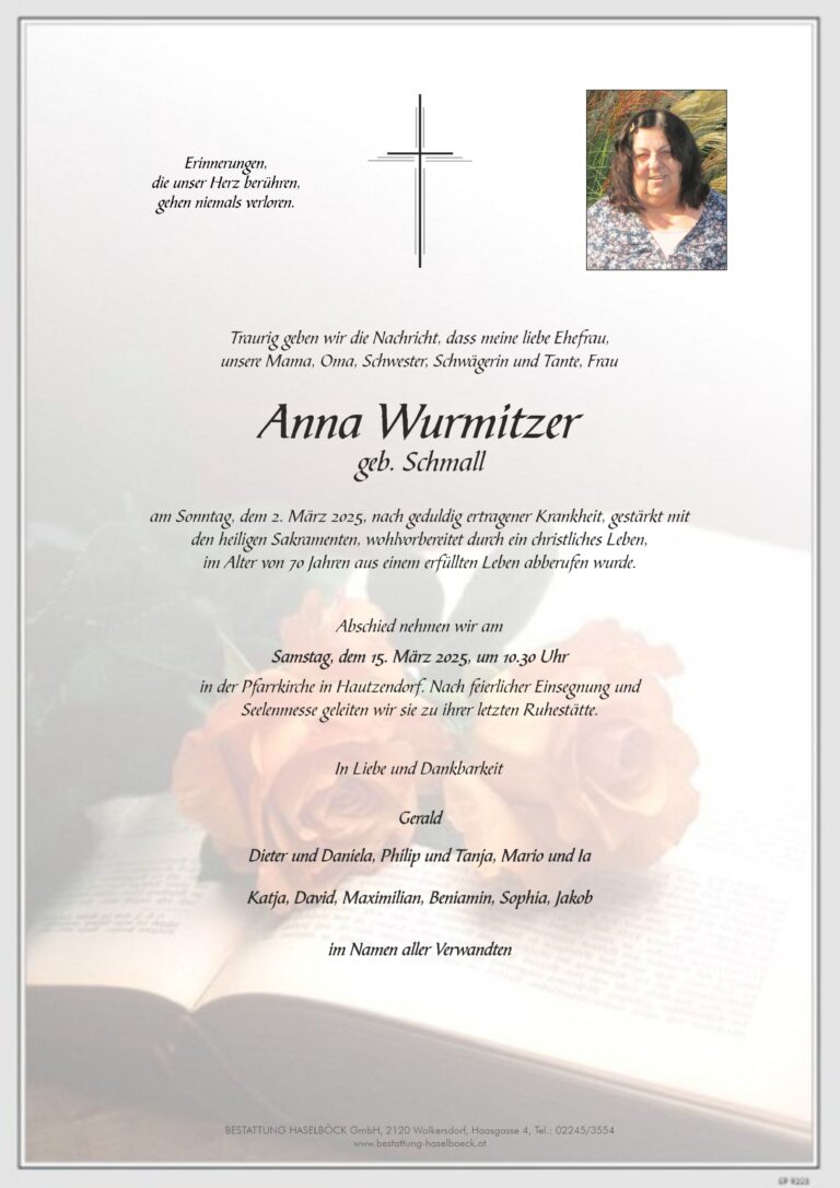 Wurmitzer_Anna_Parte_Hautzendorf_Bestattung_Haselböck