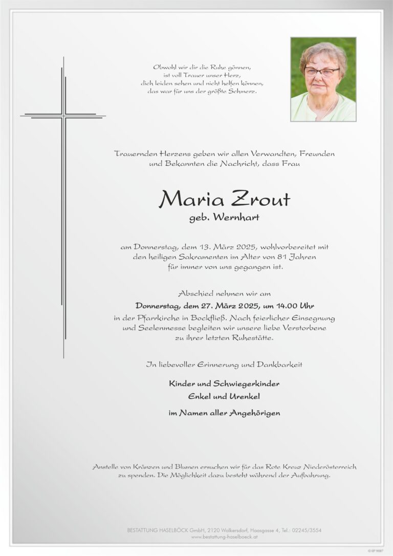 Zrout_Maria_Bockfließ_Parte_Bestattung_haselböck