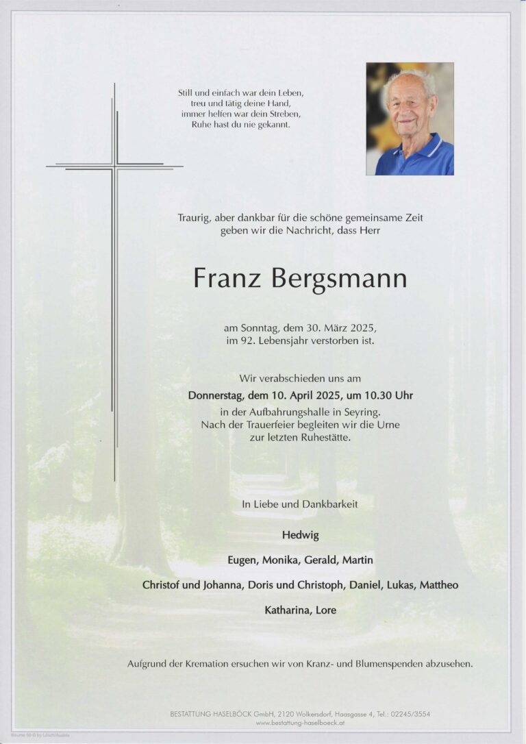 Bergsmann_Franz_Seyring_Parte_Bestattung_Haselböck