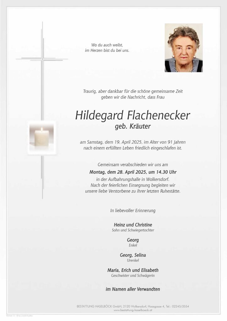 Flachenecker_Hildegard_Wolkersdorf_Parte_Bestattung_Haselböck