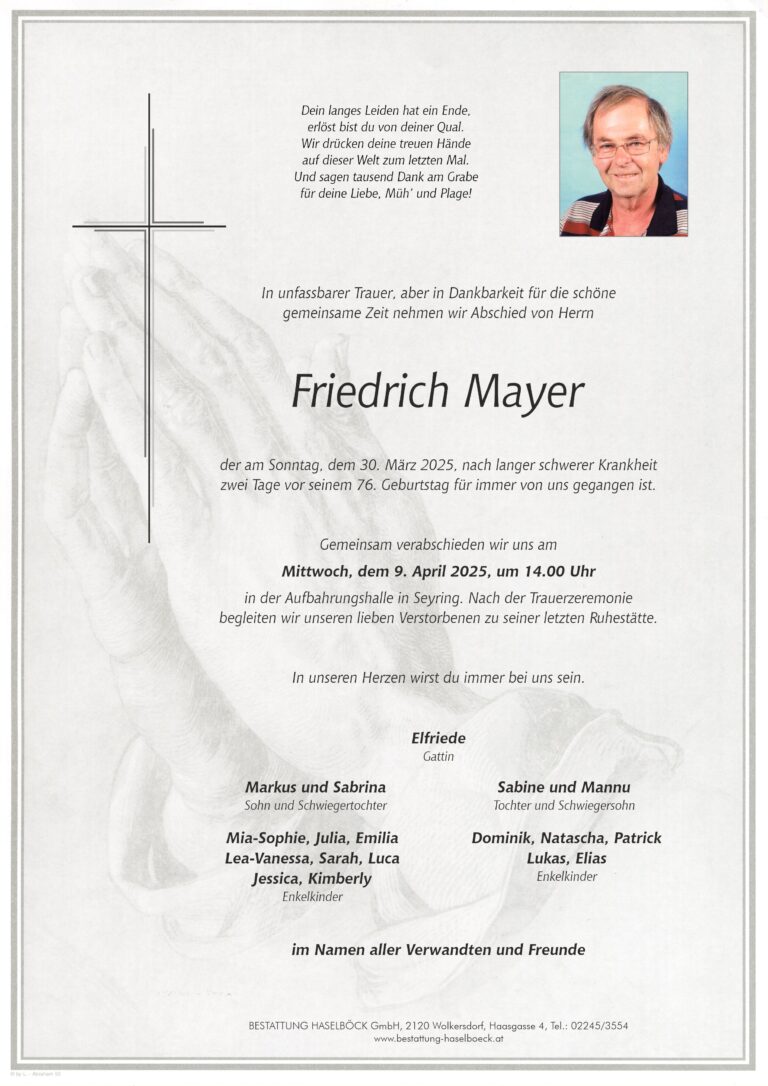Mayer_Friedrich_Seyring_Parte_Bestattung_Haselböck