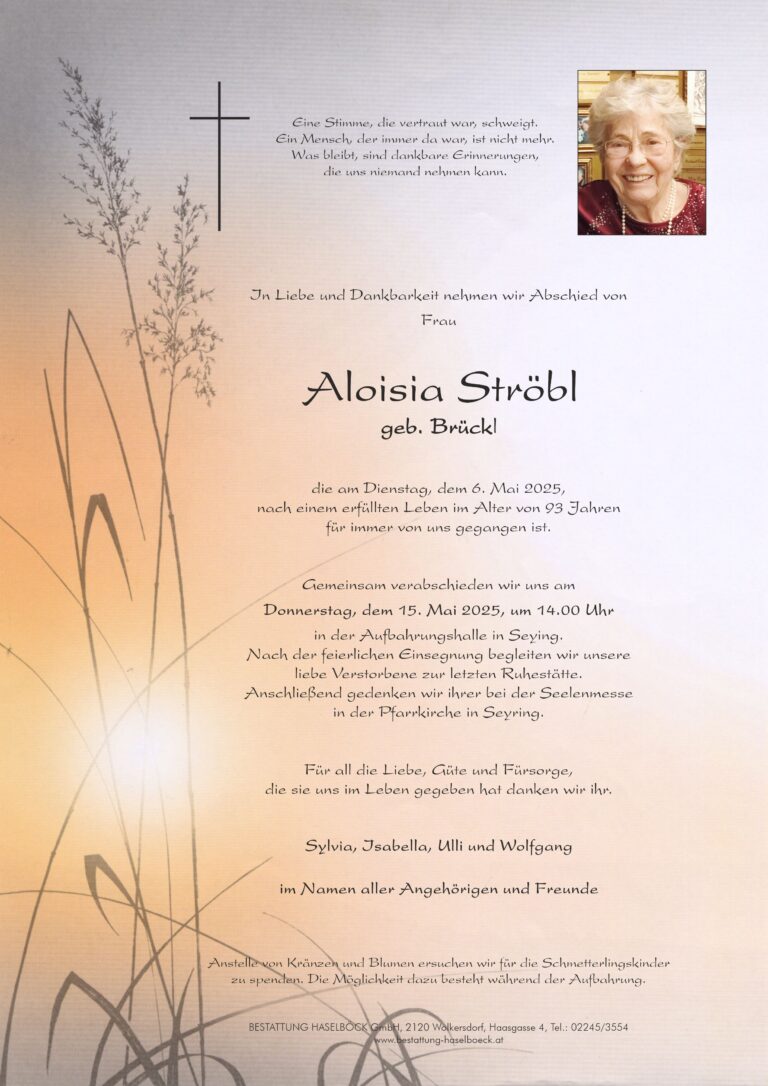 Ströbl_Aloisia_Parte_Seyring_Bestattung_Haselböck