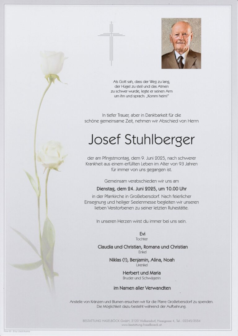 Stuhlberger_Josef_Parte_Großebersdorf_Bestattung_Haselböck