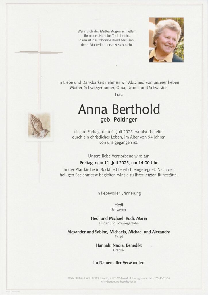 Berthold_Anna_Parte_Bockfließ_Bestattung_Haselböck